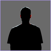picture of a silhouetted man